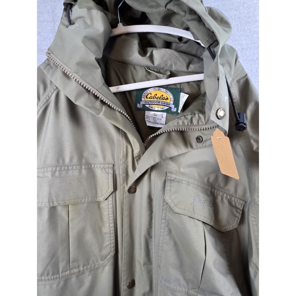 Cabelas 2XL Tall Dry Plus Gore Tex Heavy Duty Rain Coat Jacket Hooded Gorpcore